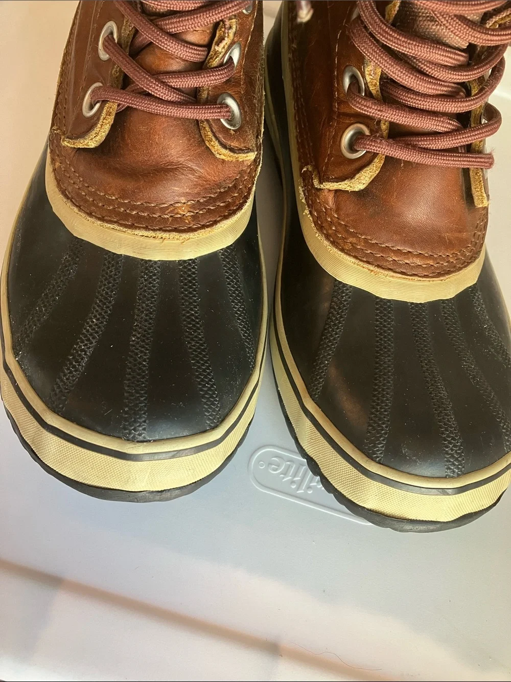 Sorel 1964 Premium LTR waterproof winter insulated boots brown leather women’s 8